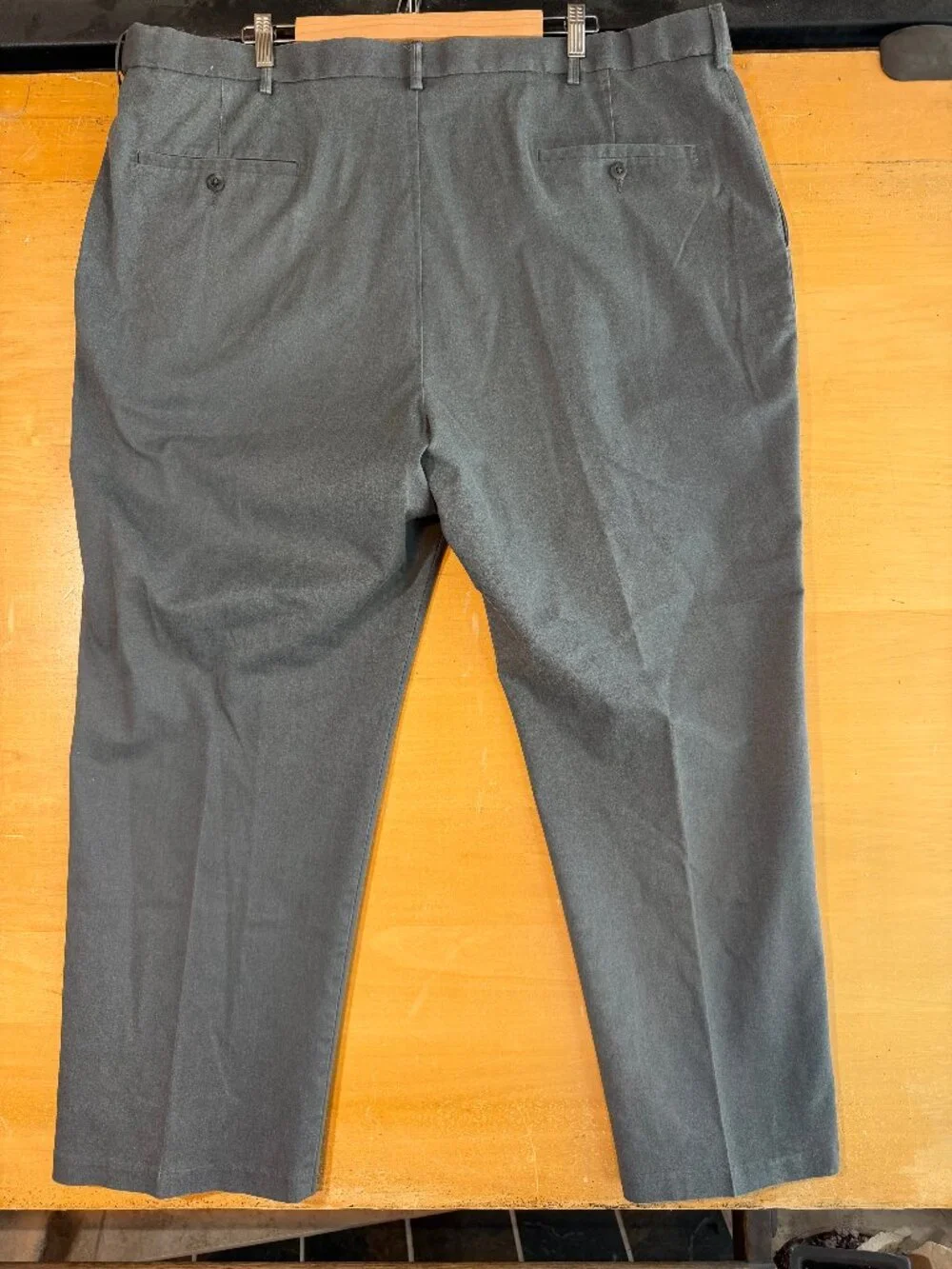 Haggar Iron Free Premium Khaki Pants in Gray 46X30